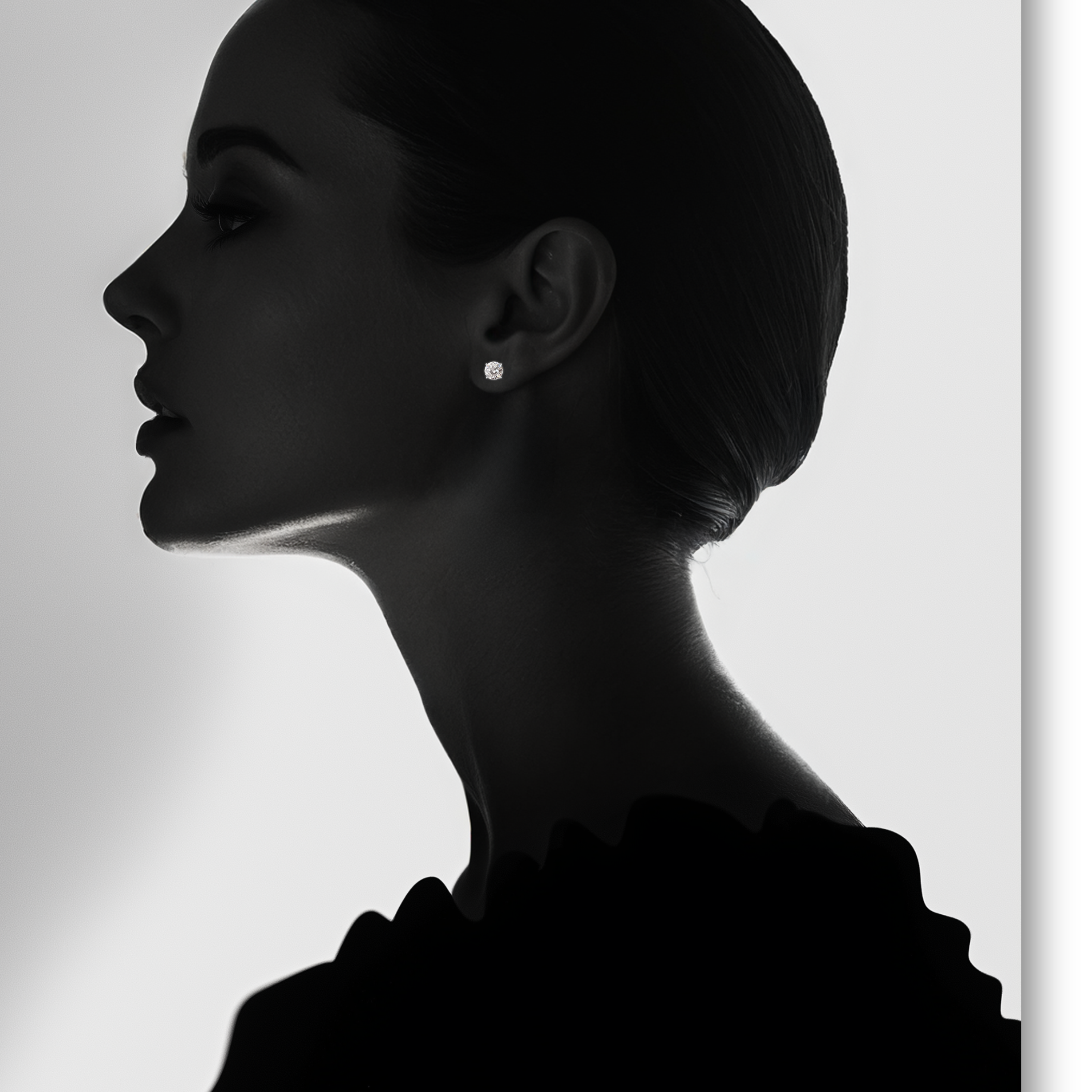 Old Euro Diamond Stud Earrings
