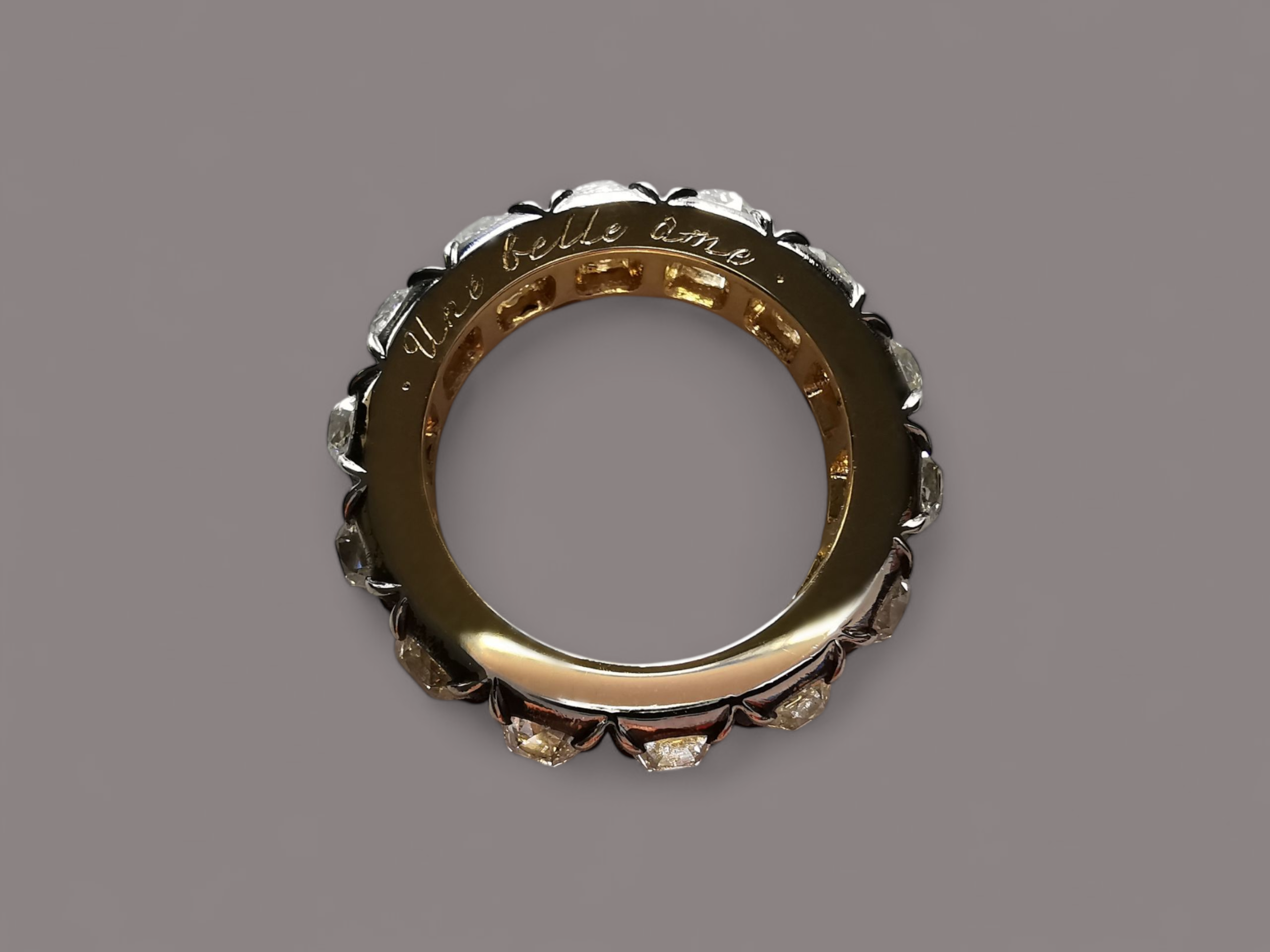 Old Mine Diamond Eternity Ring