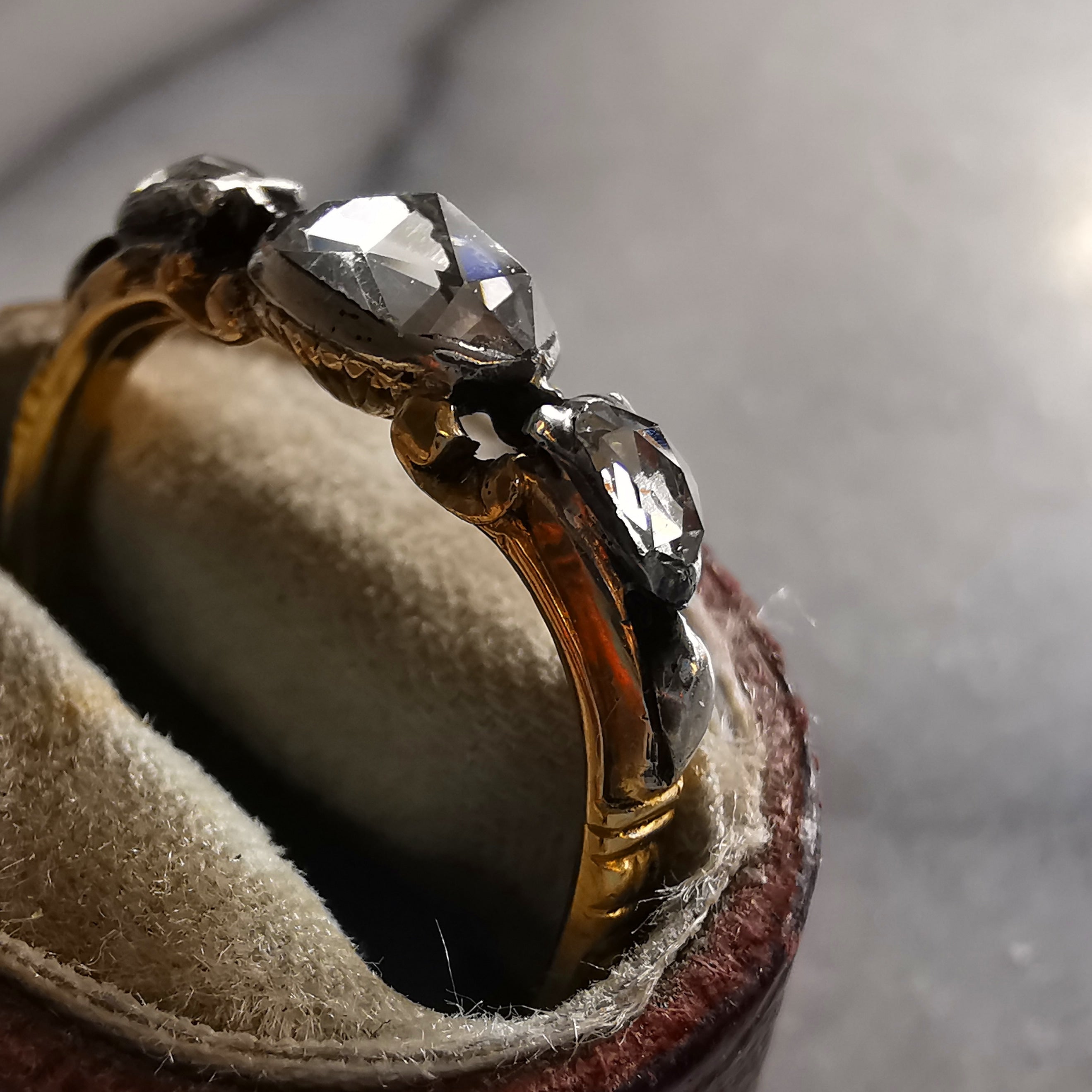 Reserved layaway "My Little Lady" Georgian Diamond Ring