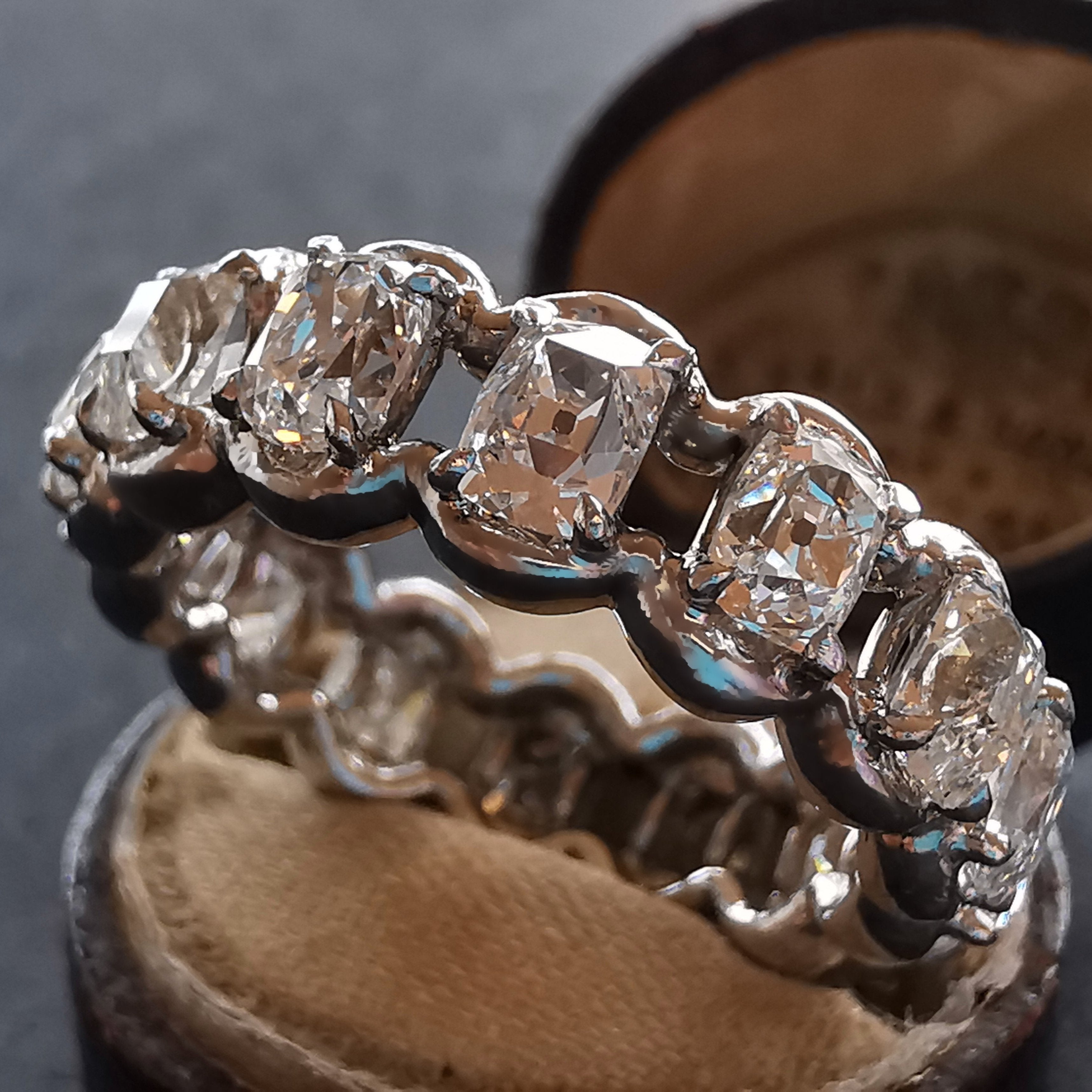 Stellar Old Mine Diamond Eternity Band