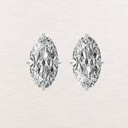 Moval Diamond Stud Earrings