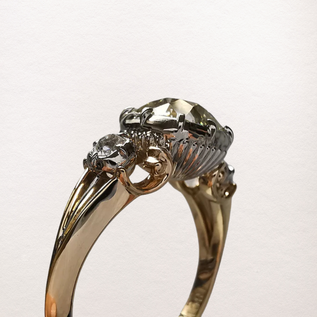 The Old Mine Diamond Close Back Ring