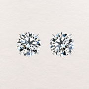 Round Brilliant Diamond Stud Earrings