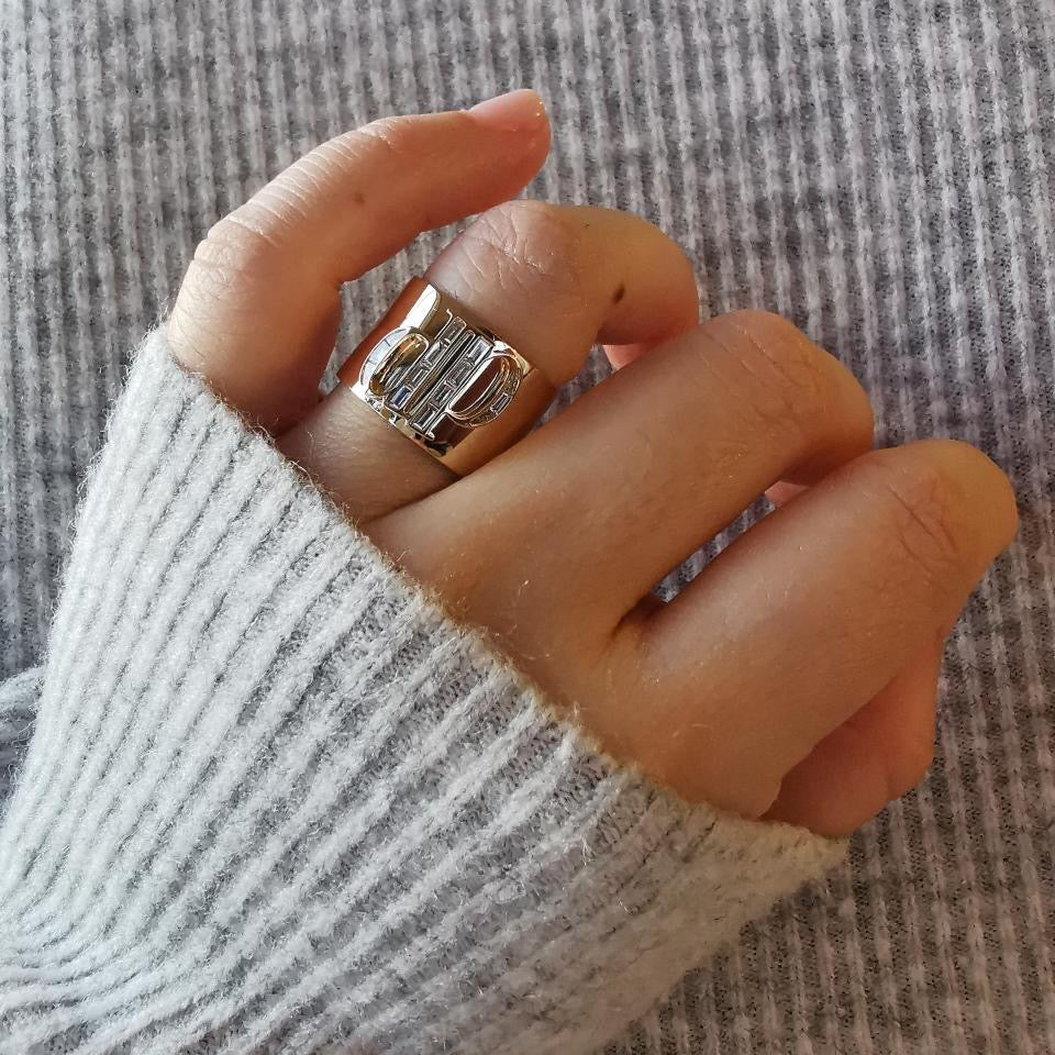 Signature Monogram Cigar Ring