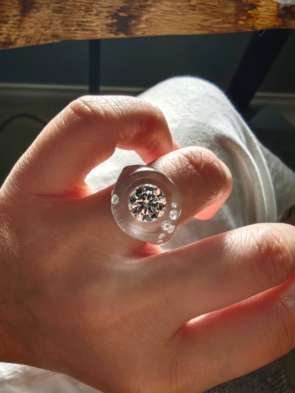 Lucite Diamond Jewel for Ms C