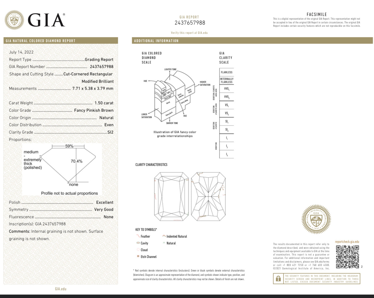 Final Deposit Pinkish Diamond and Topaz Ring