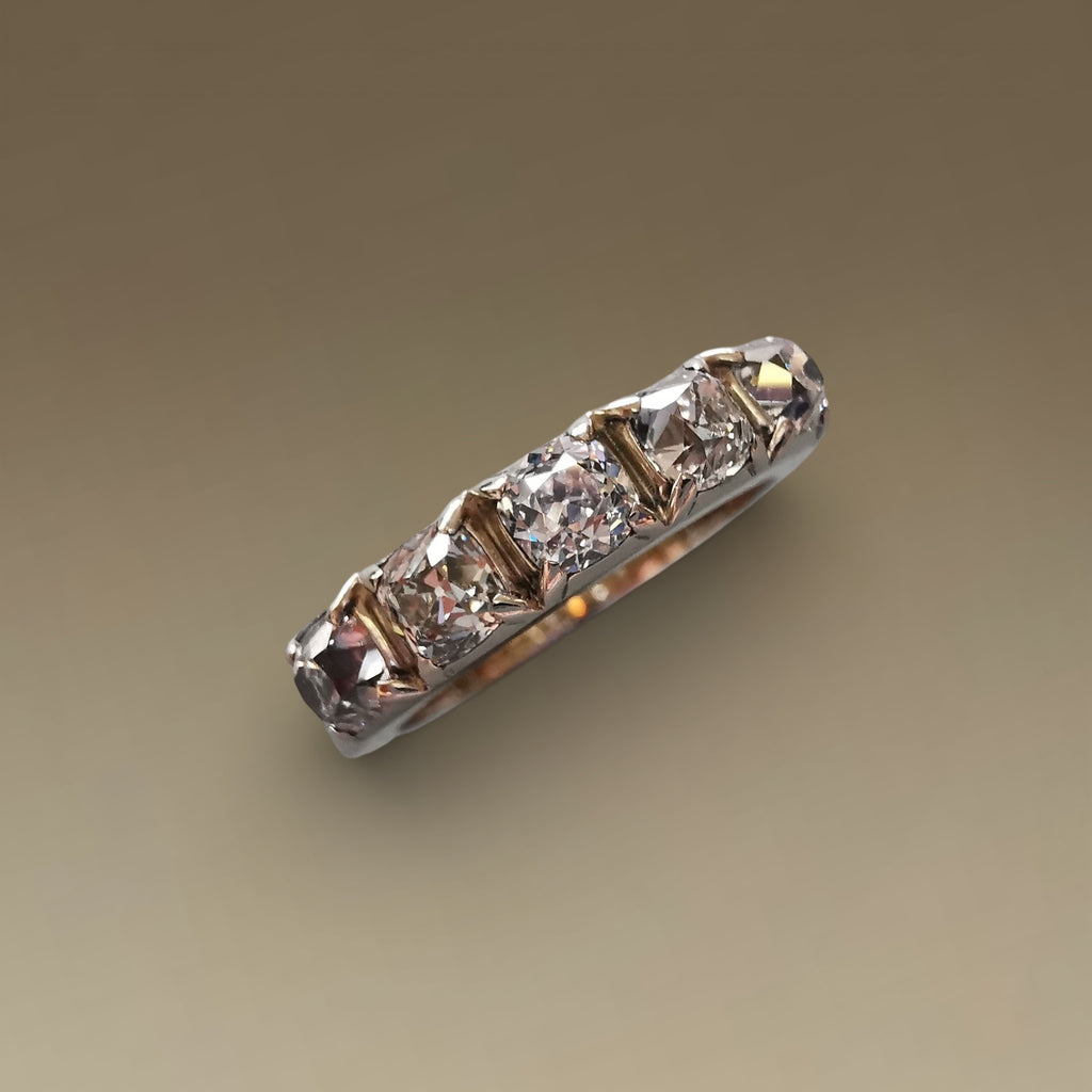 Old Mine Diamond Eternity Ring
