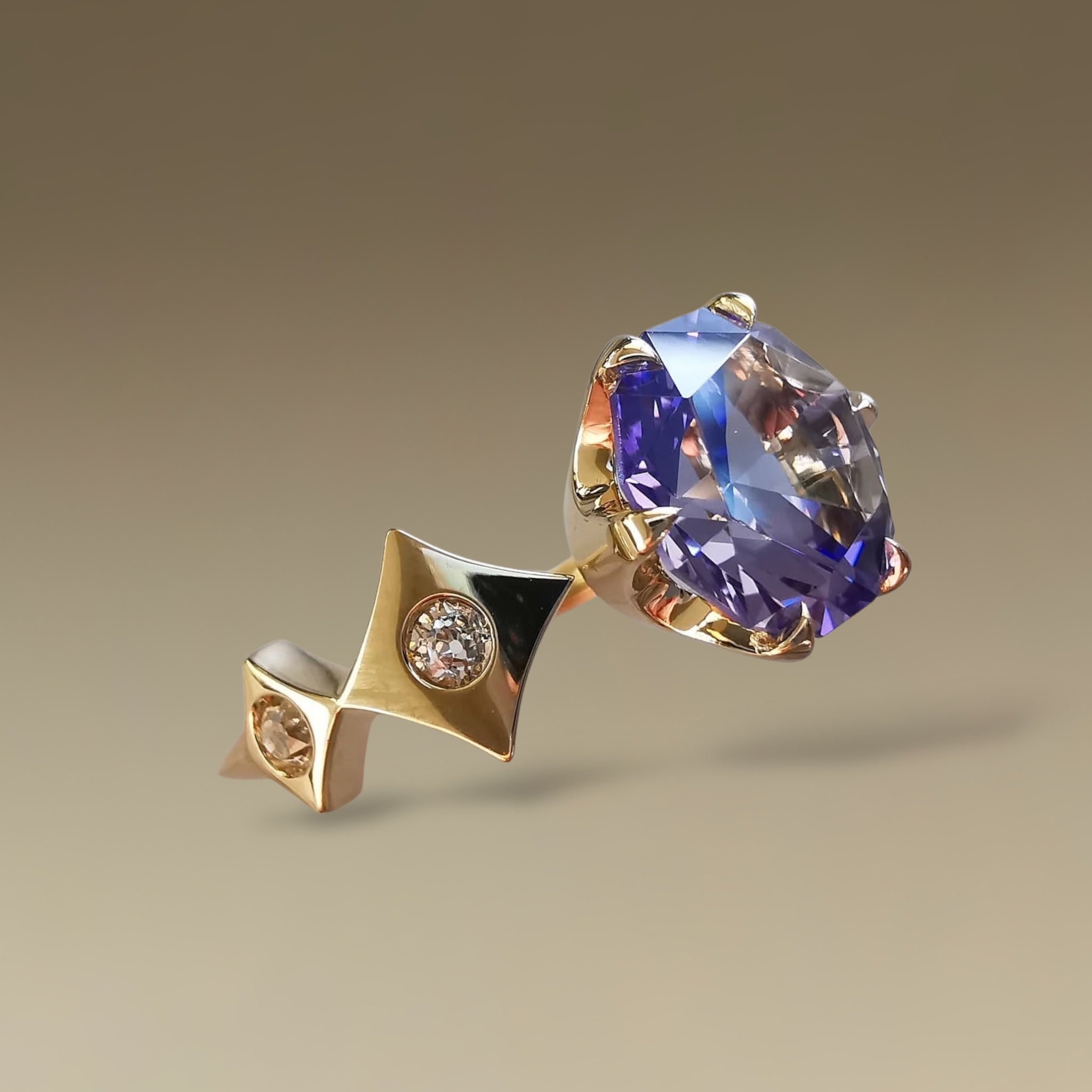 Tanzanite Shooting Star Ring