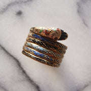 Early Victorian Snake Enamel Ring