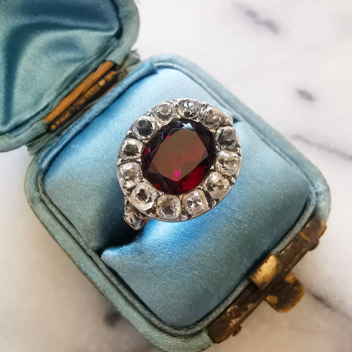 Georgian Garnet Ring
