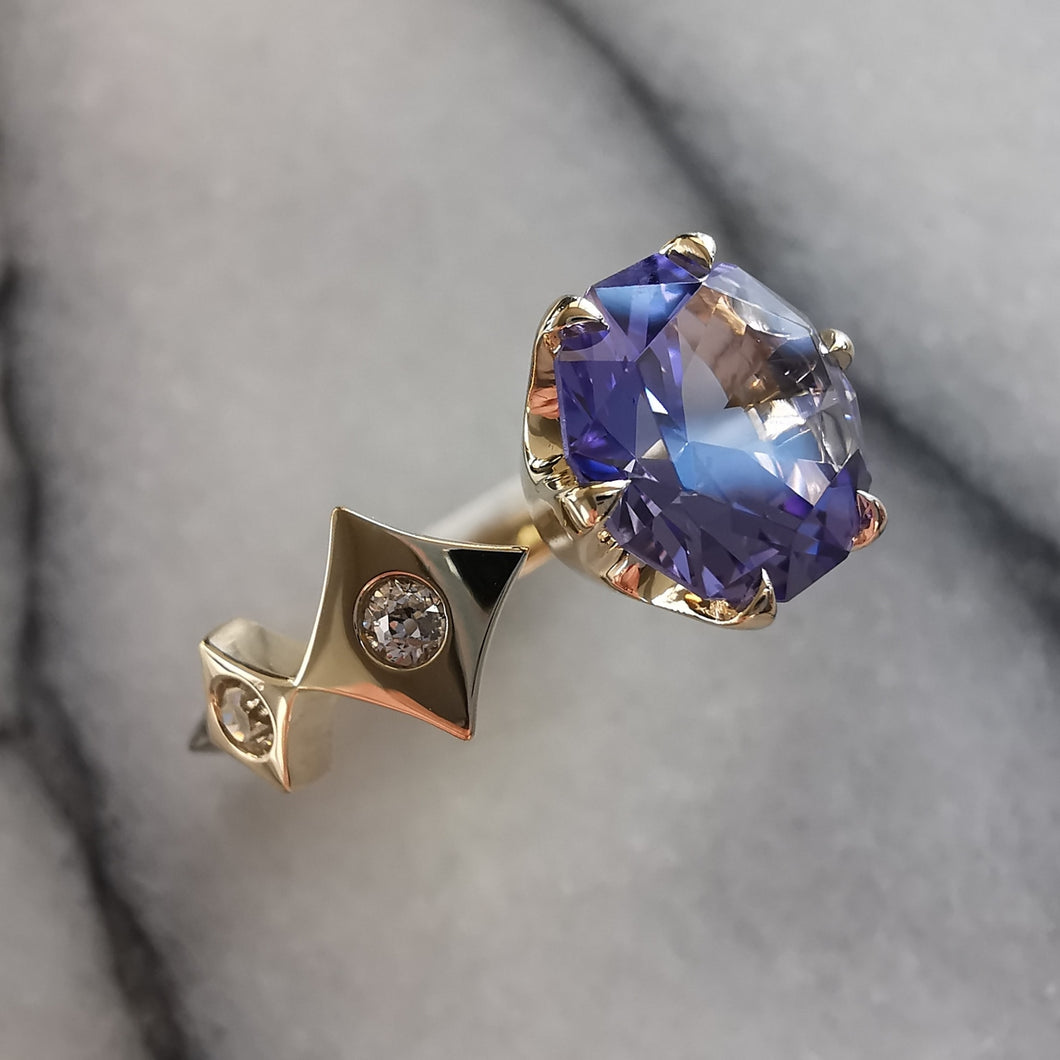 Bespoke Double Lucky Star Ring