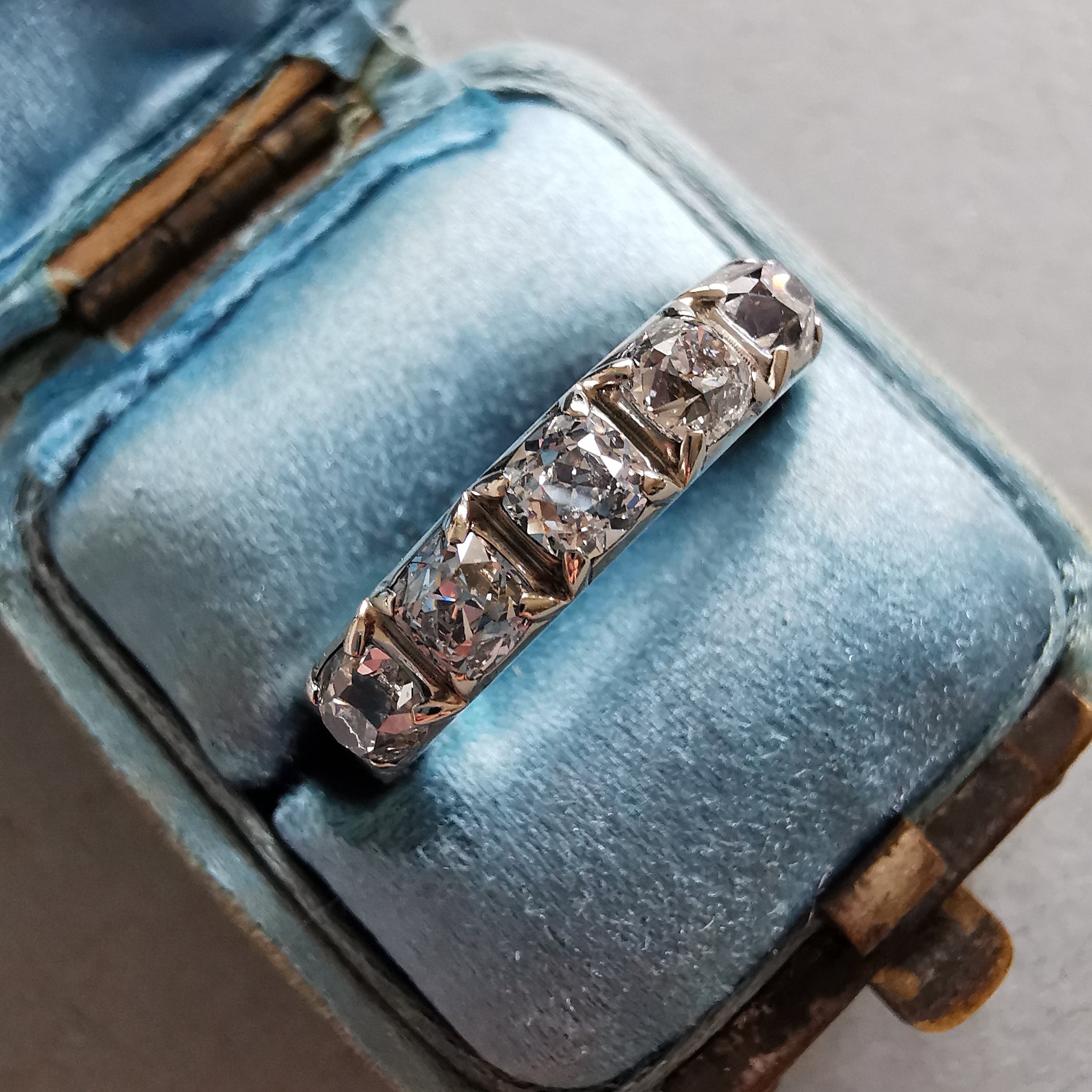 Old Mine Natural Diamond Eternity Ring