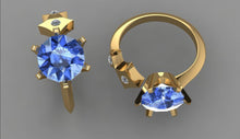 Load image into Gallery viewer, A beautiful bespoke star ring for Qian

